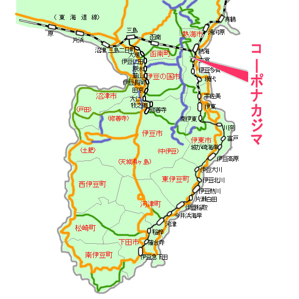 コーポナカジマ最寄り路線図