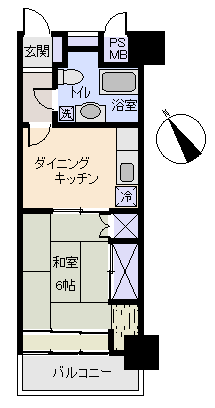 熱海市 ハイネス来の宮熱海グリーンサイドマンションの間取り、または地形
