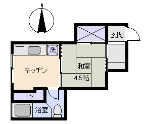 熱海市 熱海野中山マンションの間取り、または地形