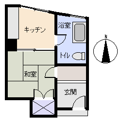 熱海市 熱海野中山マンションの間取り、または地形
