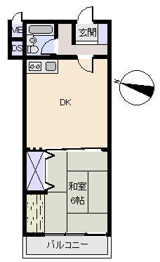 熱海市 熱海サニーハイツの間取り、または地形