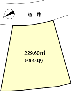 熱海市 ゆずり葉の間取り、または地形