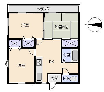 熱海市 青葉町の間取り、または地形