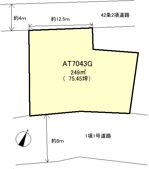熱海市 梅園町の間取り、または地形