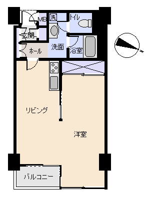 熱海市 熱海ターガスマンションの間取り、または地形