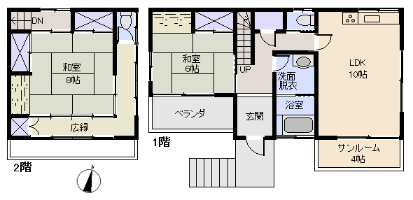熱海市 熱海自然郷の間取り、または地形