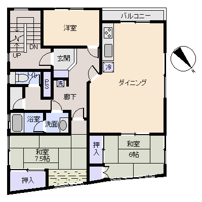 熱海市 清水町の間取り、または地形