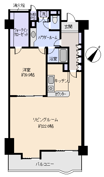 熱海市 中銀ライフケア熱海第3伊豆山23号館の間取り、または地形