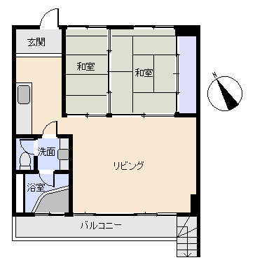 熱海市 桃山マンションの間取り、または地形