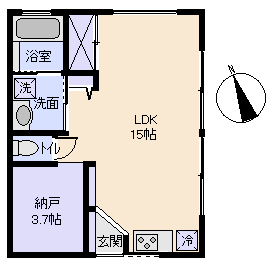 熱海市 下多賀の間取り、または地形