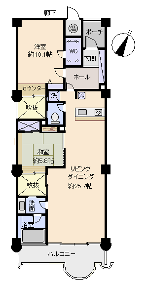 熱海市 ドメーヌ熱海伊豆山の間取り、または地形