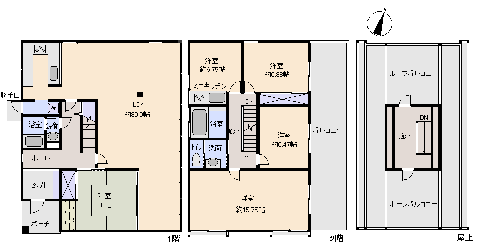 熱海市 南熱海グリーンヒル(熱海)の間取り、または地形