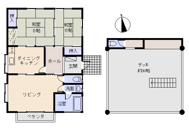 熱海市 熱海自然郷の間取り、または地形