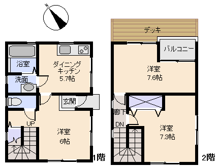 熱海市 下多賀の間取り、または地形