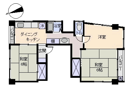 熱海市 恵ビルの間取り、または地形
