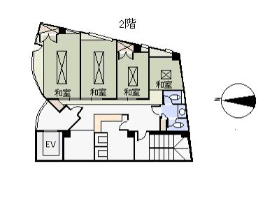 熱海市 FDI熱海駅前ビル　2階の間取り、または地形