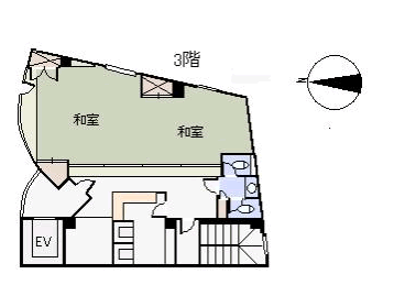 熱海市 FDI熱海駅前ビル　3階の間取り、または地形
