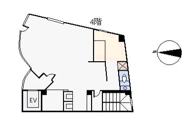 熱海市 FDI熱海駅前ビル　4階の間取り、または地形