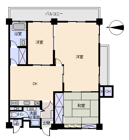 熱海市 熱海クリフサイドの間取り、または地形
