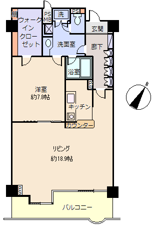 熱海市 中銀ライフケア熱海第3伊豆山23号館の間取り、または地形