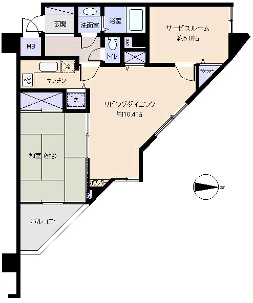 熱海市 熱海シティヴィラ咲見町の間取り、または地形