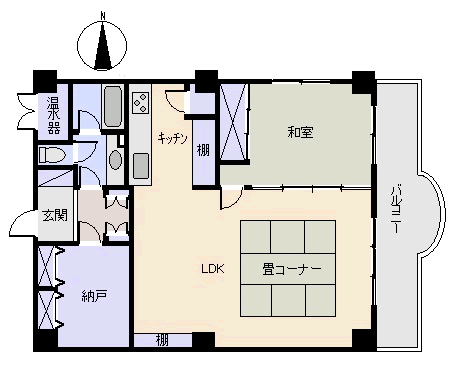 熱海市 ラ・ヴィ熱海の間取り、または地形