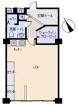 熱海市 熱海ビラの間取り、または地形