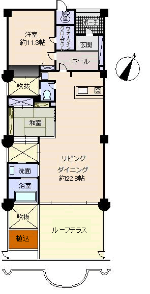 熱海市 ドメーヌ熱海伊豆山の間取り、または地形
