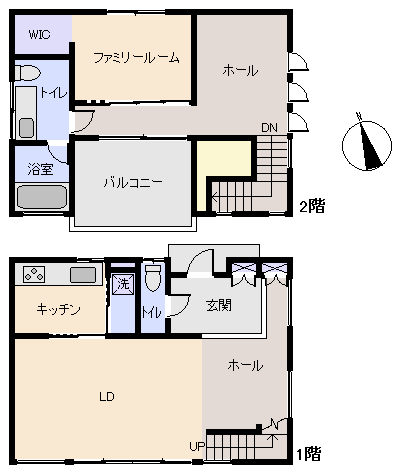 熱海市 伊豆山の間取り、または地形