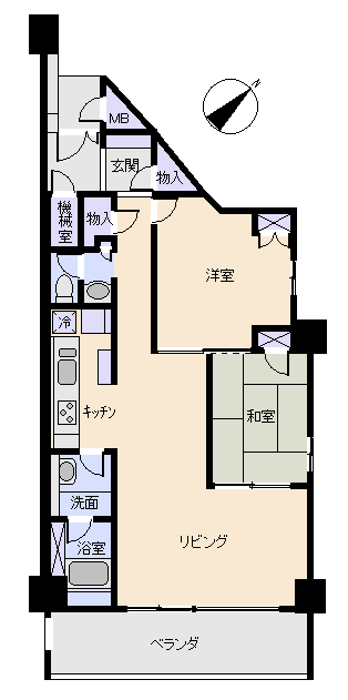 熱海市 フジタ熱海マンションの間取り、または地形