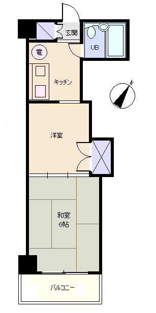 熱海市 マンション南熱海の間取り、または地形