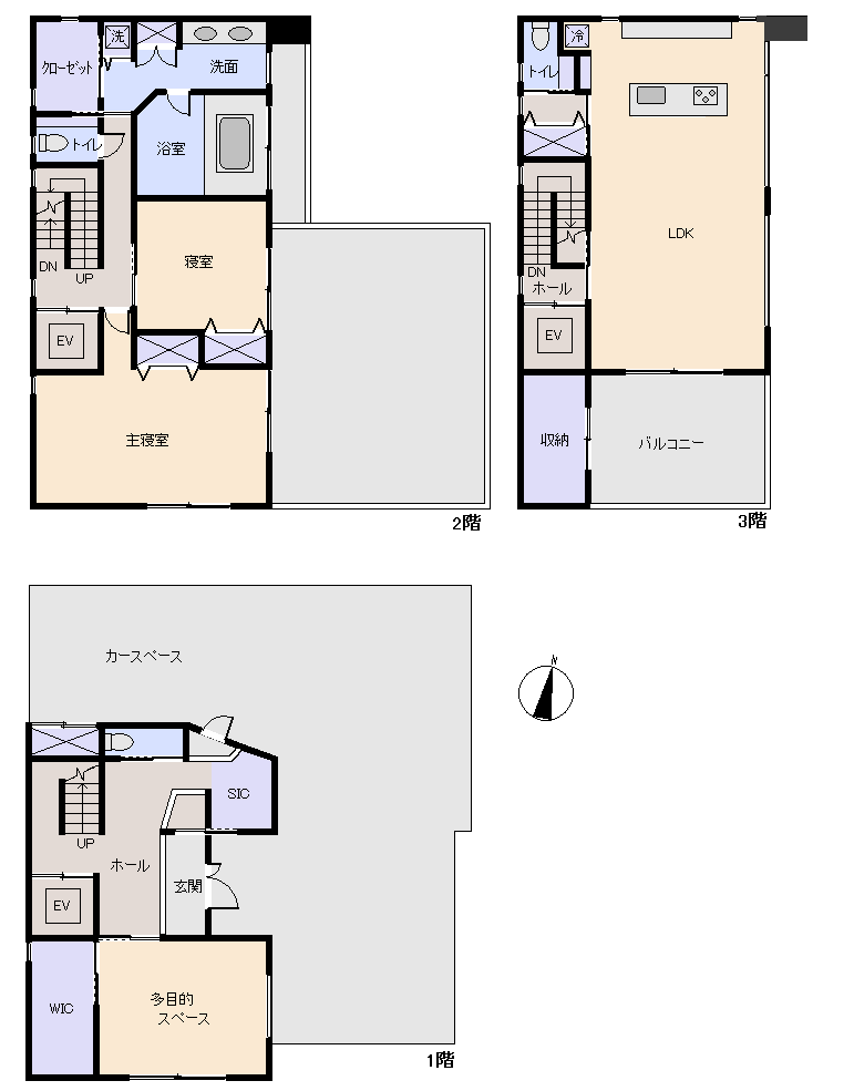 熱海市 桃山町の間取り、または地形