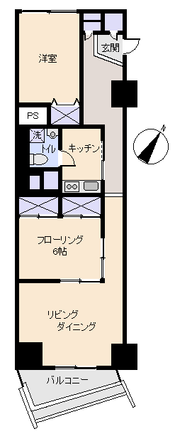 熱海市 プラザ伊豆山の間取り、または地形