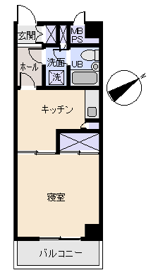 熱海市 ライオンズマンション熱海の間取り、または地形