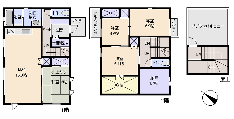 熱海市 の間取り、または地形