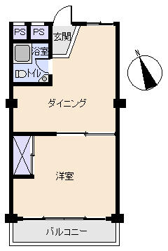 熱海市 熱海ビラの間取り、または地形
