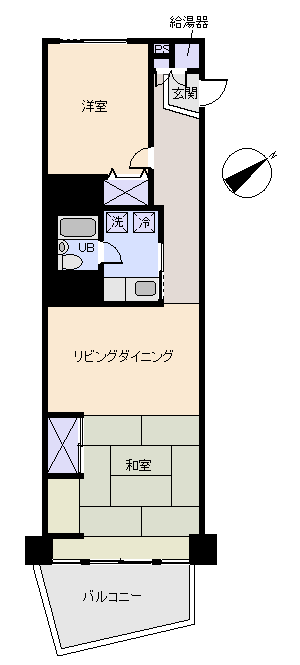 熱海市 プラザ伊豆山の間取り、または地形