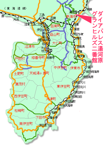 ダイアパレス湯河原グランヒルズ2番館最寄り路線図