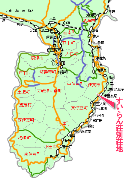 すいらん荘最寄り路線図