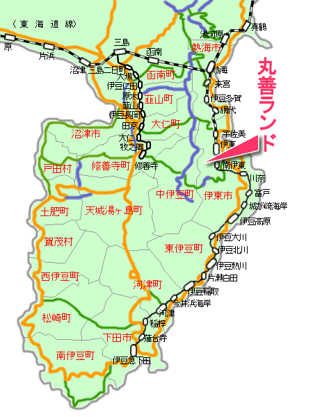 丸善ランド最寄り路線図