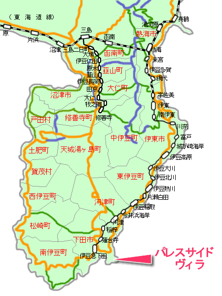 パレスサイドヴィラ最寄り路線図