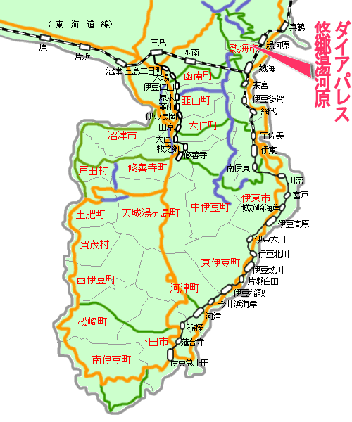 ダイアパレス悠郷湯河原最寄り路線図