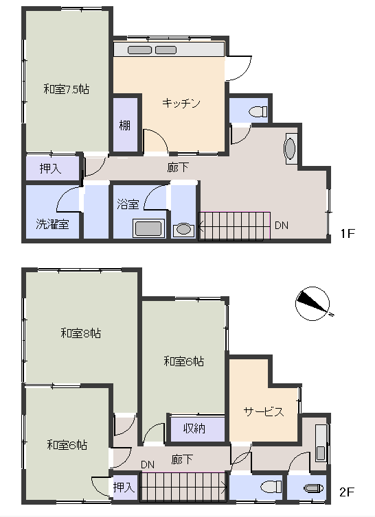 東伊豆町 片瀬の間取り、または地形