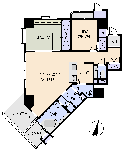 東伊豆町 パークヴィラあたがわ壱番館の間取り、または地形