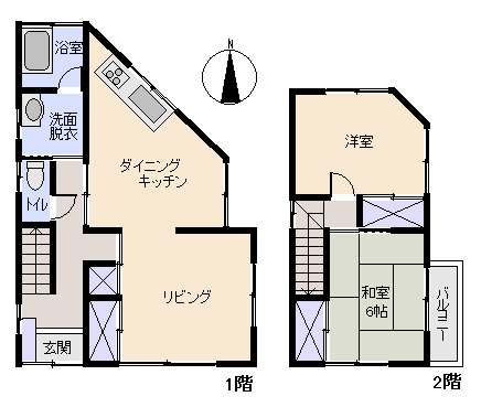 東伊豆町 奈良本の間取り、または地形