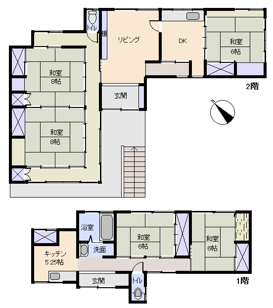 東伊豆町 稲取の間取り、または地形