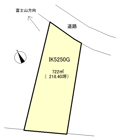 伊豆の国市 富士見ニュータウンの間取り、または地形