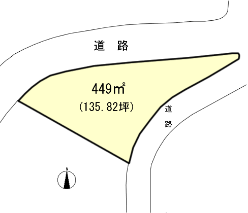伊豆の国市 富士見ニュータウンの間取り、または地形