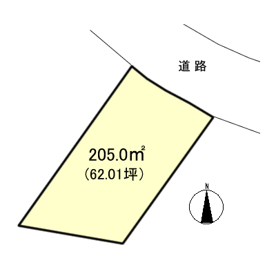 伊豆の国市 小松ケ原の間取り、または地形