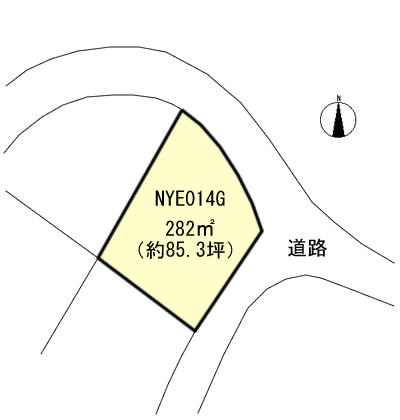 伊豆の国市 小松ケ原の間取り、または地形